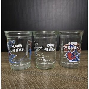 Vintage Welch's Tom‎ And Jerry Juice Glasses, Set of 3